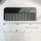Vintage Black Acetate Hair Comb For Women_Cwmm6443