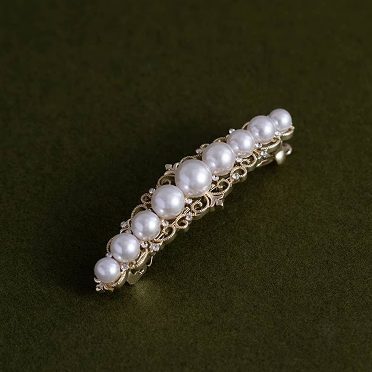 EXQUISITE PEARL SPRING HAIRPIN TEMPERAMENT HAIRPIN_CWAHA4650