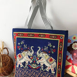 RETRO EMBROIDERED KNITTED BAG SHOULDER TOTE BAG_CWAB1669