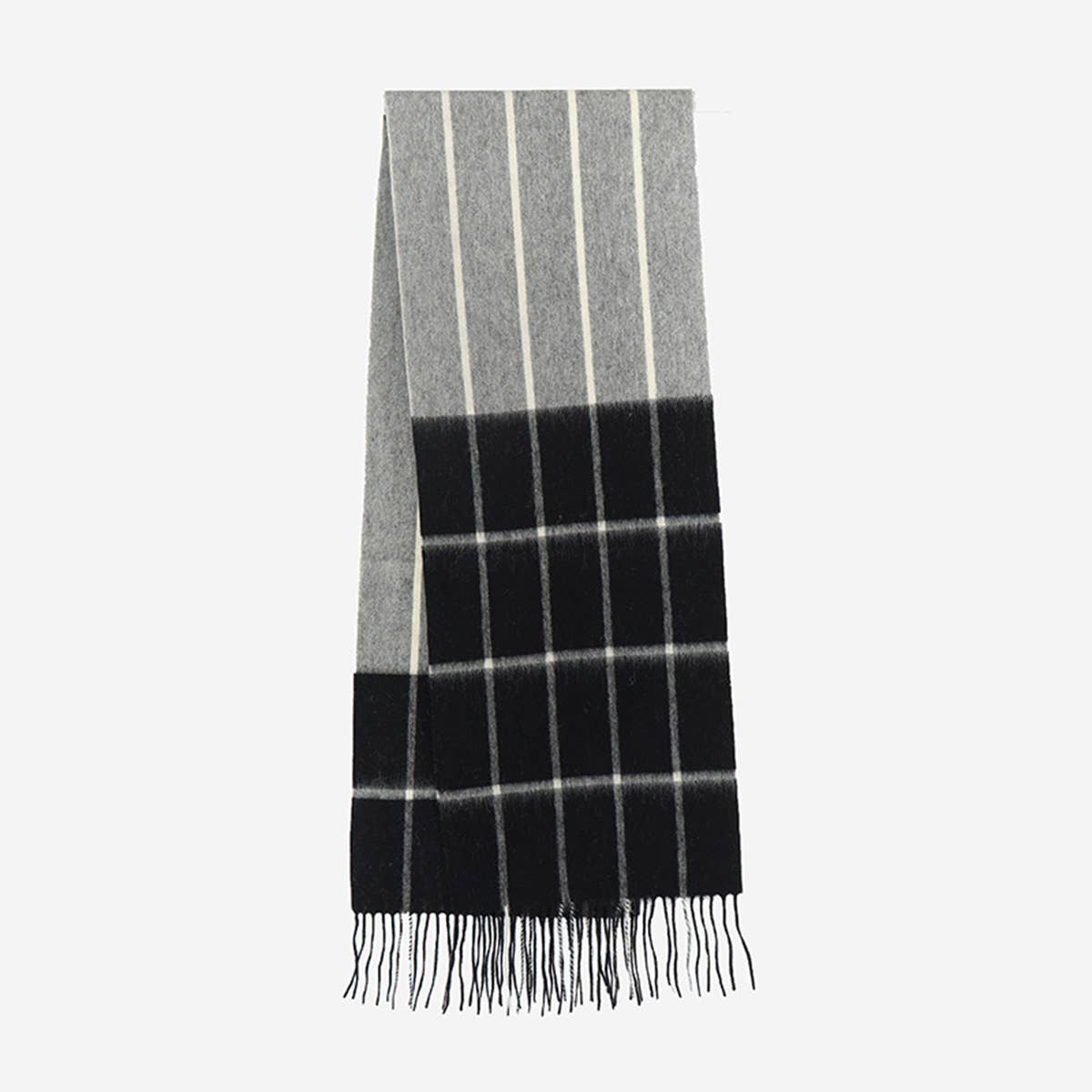 Colorblock Plaid Fashion Scarf_Cwasc1107