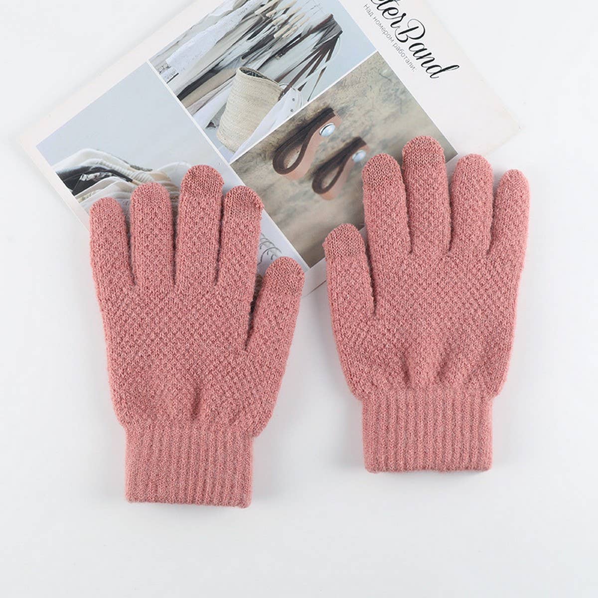 New Mens Cold-Proof Knitted Touchscreen Gloves_Cwag0395