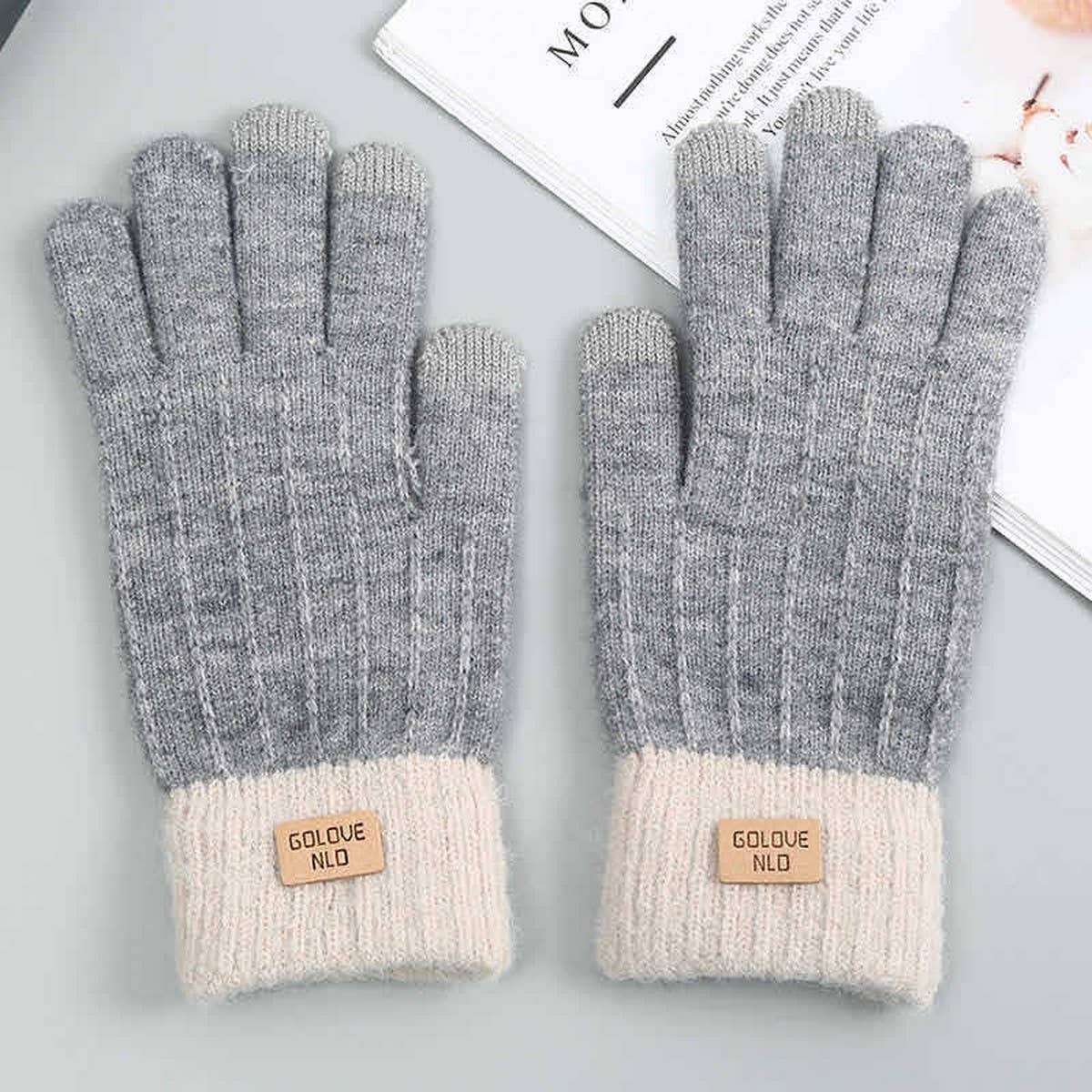 Winter Cashmere Touch Screen Plus Fleece Gloves_Cwag0186