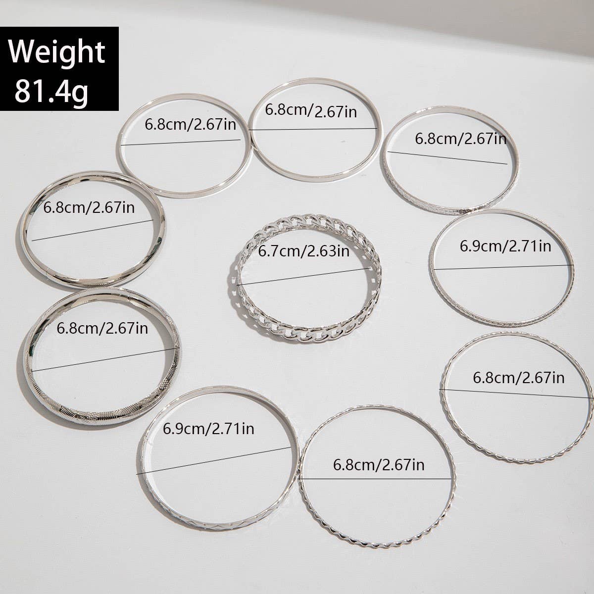 Vintage Stacking Bohemian Alloy Bracelet Set_Cwmm3096