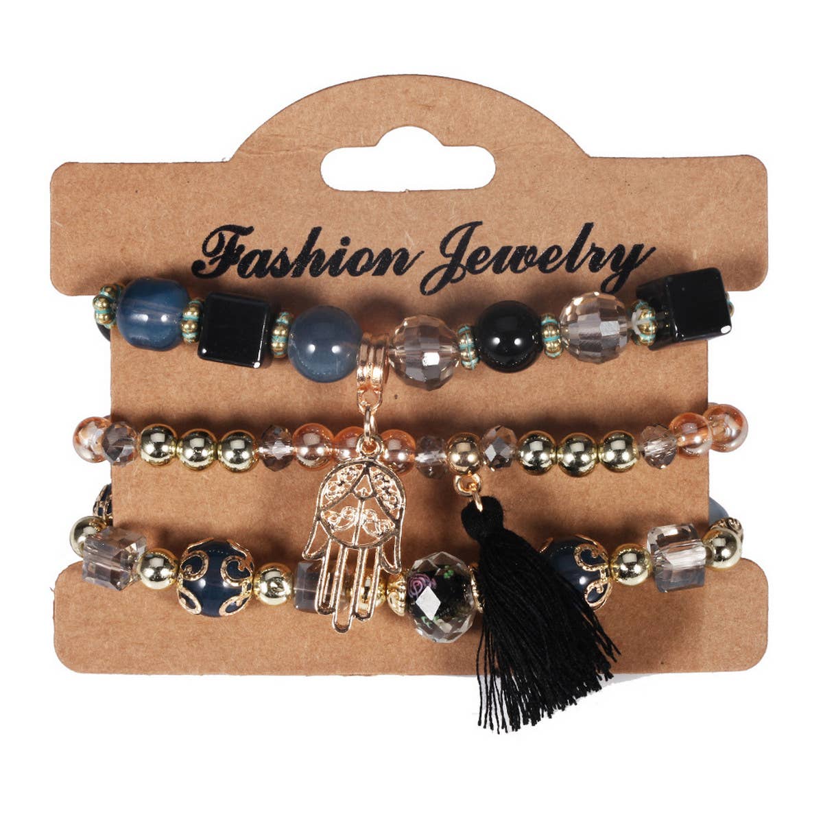 Womens Tassel Handmade Beaded Bracelet