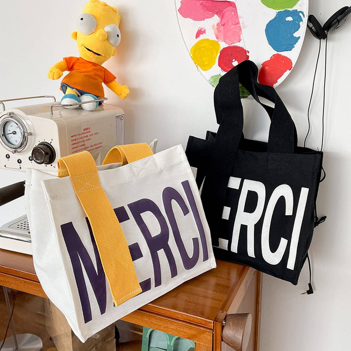 MERCL CANVAS TOTE BAG_CWAB1703