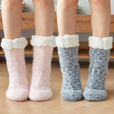 Women Plush Snow Socks Plush Indoor Slippers_Cwms0712