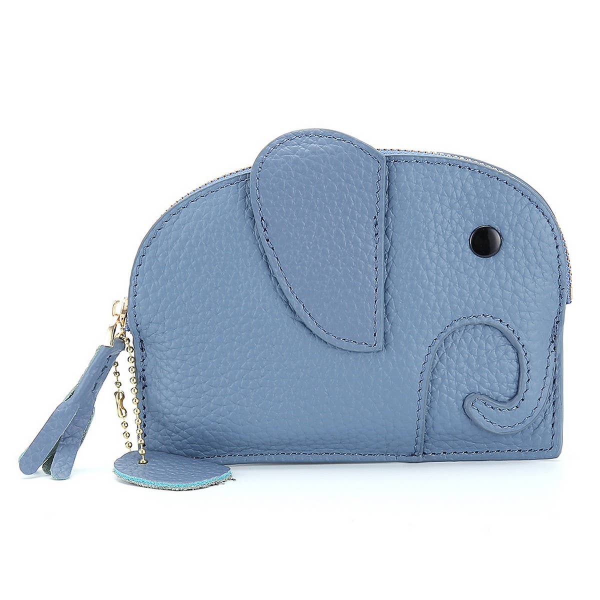 GENUINE LEATHER ELEPHANT MINI CREATIVE WALLET_CWAB3891