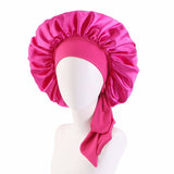ELASTIC RIBBON SILK BOW NIGHTCAP_CWAH1475