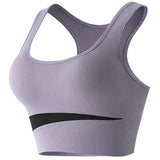 CONTRAST COLOR WIRE FREE RUNNING YOGA SPORTS BRA_CWMU0291