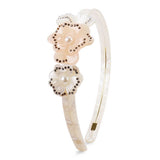 SWEET RHINESTONE FLOWER HEADBAND WIDE BRIMHEADBAND_CWAHA4388