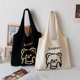 EMBROIDERED CANVAS TOTE BAG FOR WOMEN LARGE SIZE_CWAB5653