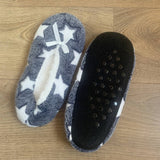 CORAL FLEECE PRINTED SOFT SOLED SOCKS SLIPPERS_CWMS1180