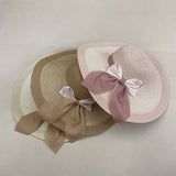 SUMMER OUTDOOR BOW SUN PROTECTION STRAW HAT_CWAH3565