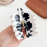 FUN ANIMAL PATCHWORK HAIR CLAW CUTE PIG COW CLIP_CWAHA1493