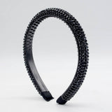 MONOCHROME RHINESTONE DECOR HAIR HOOP_CWAHA0357