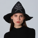 SKULL PRINT WIZARD HAT HALLOWEEN ACCESSORY_CWAH3991