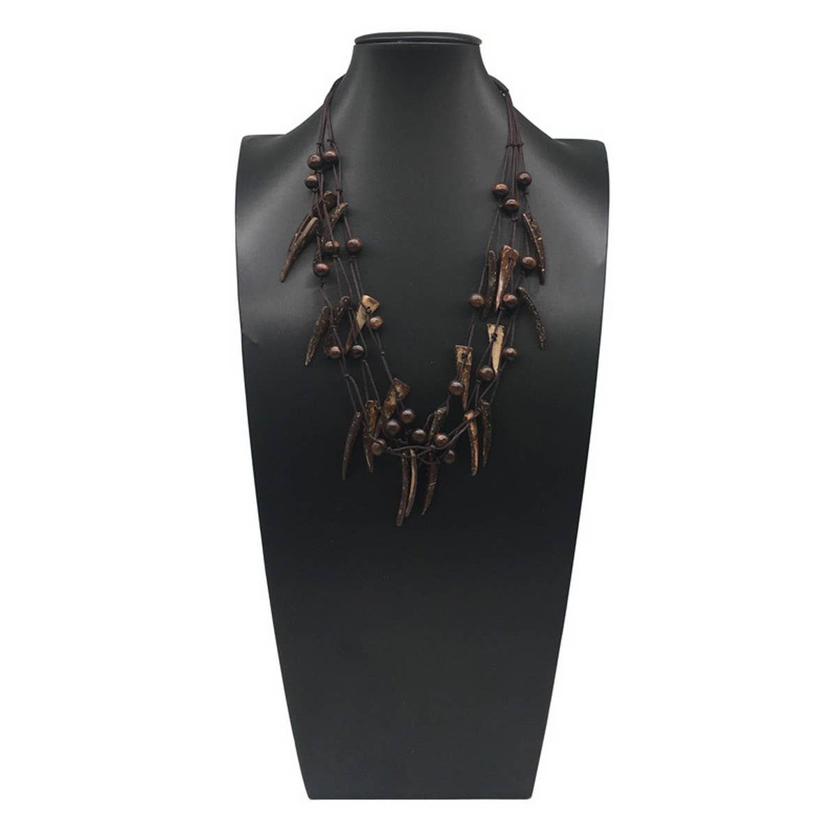 BOHEMIAN COLORFUL COCONUT SHELL BRAIDED NECKLACE_CWMM4844