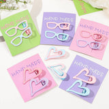 COLORFUL ENAMEL HAIR CLIP GRADIENT METAL DUCKBILL_CWAHA1640