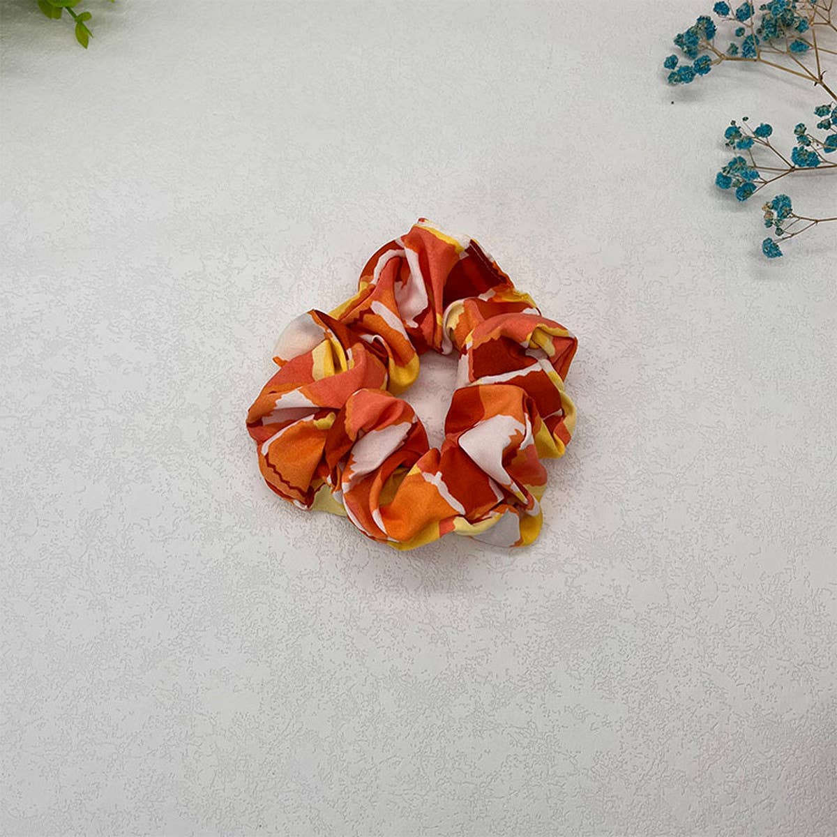 NEW MIXED COLOR CHECKERBOARD LARGE HAIR TIE_CWAHA2544