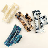 3 22 TORTOISE SHELL FLAT WOMENS HAIR CLAW CLIP_CWAHA0099