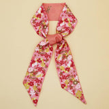 SKINNY SILK FEEL SCARF HAIR BAG GIFT RIBBON_CWASC0082