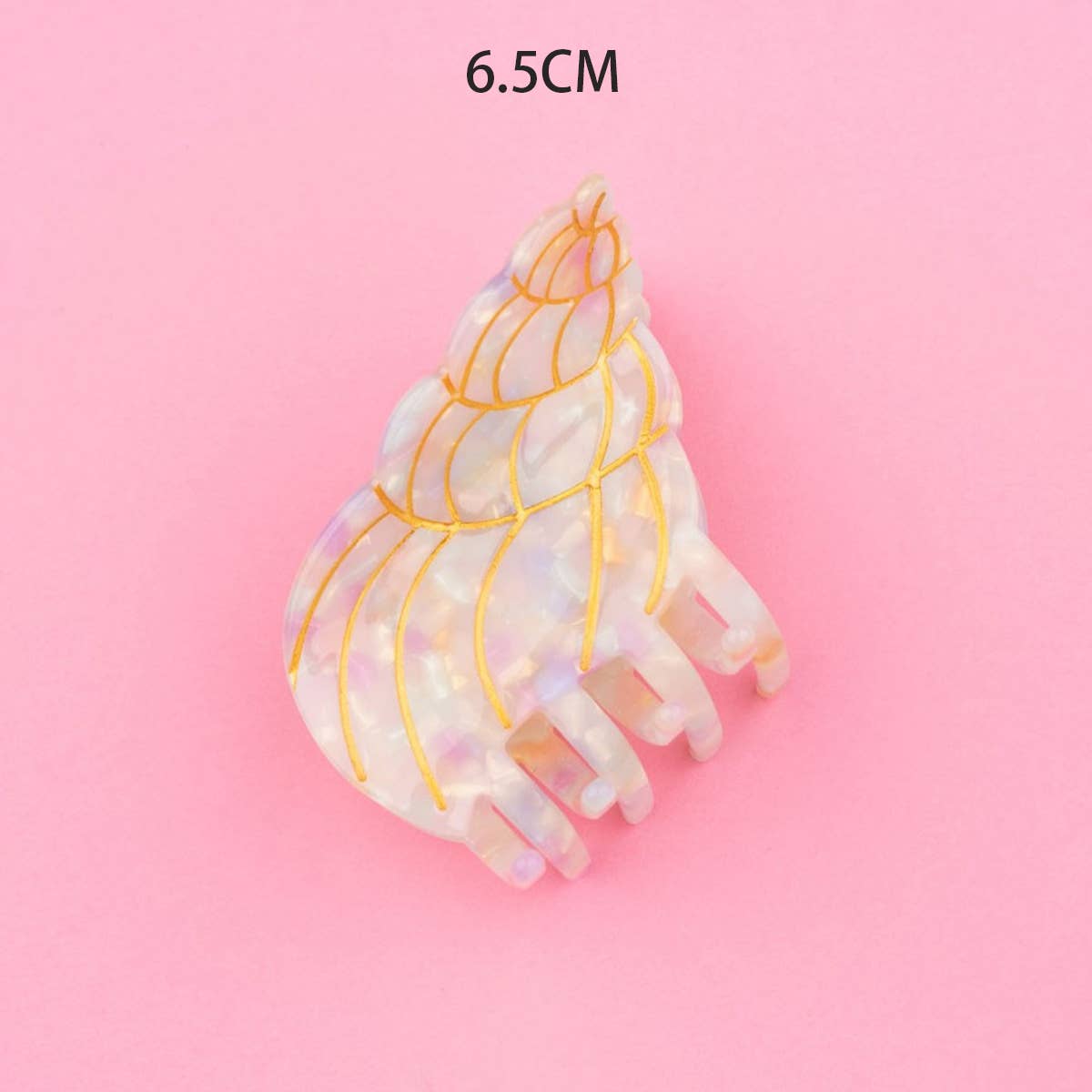 OCEAN BEACH FISH SEASHELL ACRYLIC HAIR CLAW CLIPS _CWAHA0552