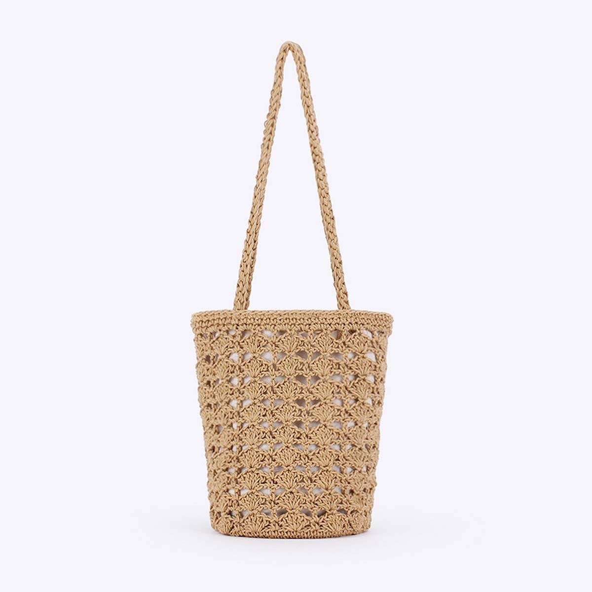 SHOULDER BAG BEACH BAGS TOTES WITH MESH_CWAB4662