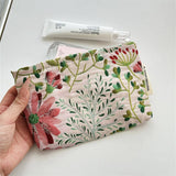 Floral Makeup Bag Travel Wash Wallet Storage Pouch_Cuab00693