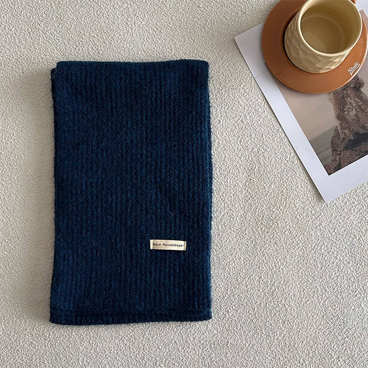 Winter Solid Wool Blend Scarf Soft And Versatile_Cwasc2286