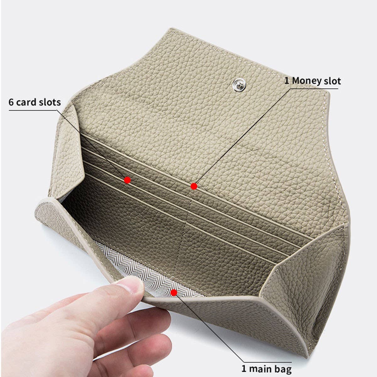 GENUINE LEATHER ULTRATHIN SIMPLECOWHIDE LONG WALLET_CWAB3738