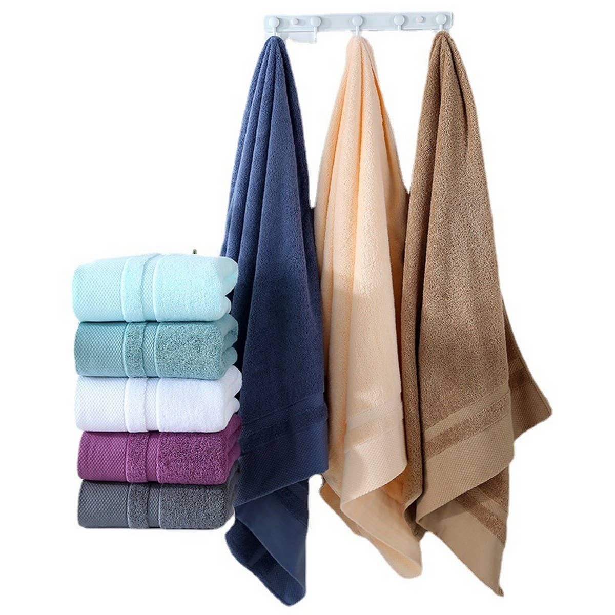 COMBED COTTON THICK ABSORBENT BATH TOWEL_CWMM2312