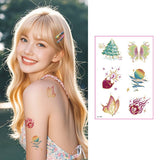 GOLD FOIL TATTOO STICKERS FOR GIRLS CHIC CLASSY_CWMM8366