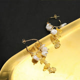 Womens High-End Natural Pearl Earrings