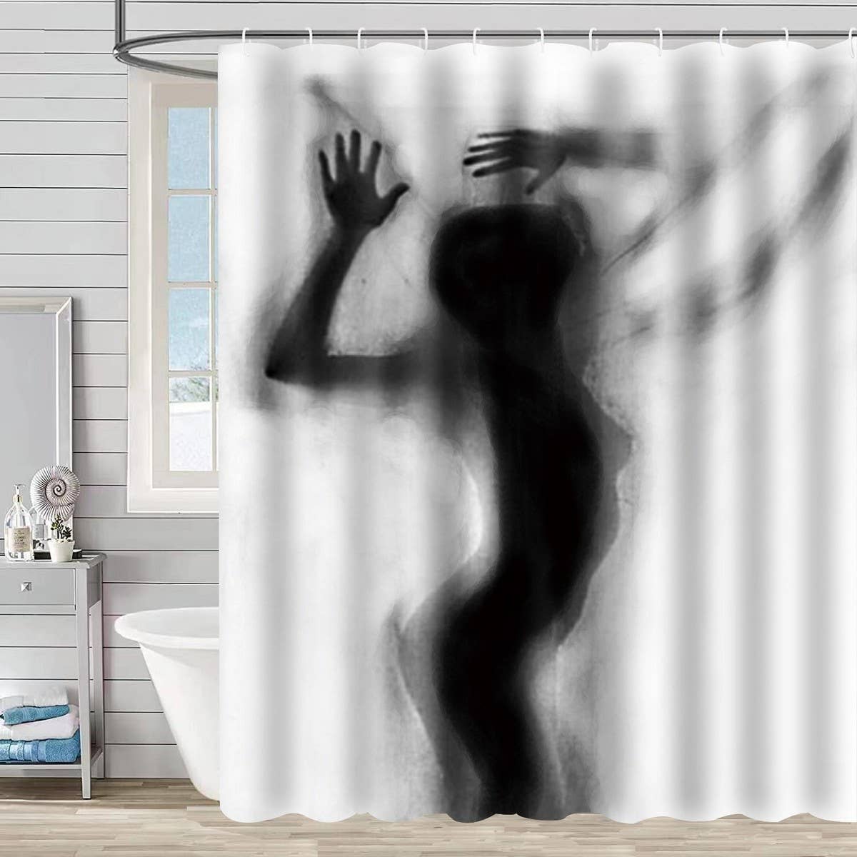 HALLOWEEN EASTER WATERPROOF SHOWER CURTAIN_CWMM1807