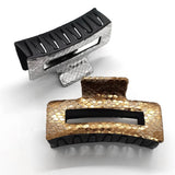 Vintage Gold Metallic Snake Skin Hair Claw