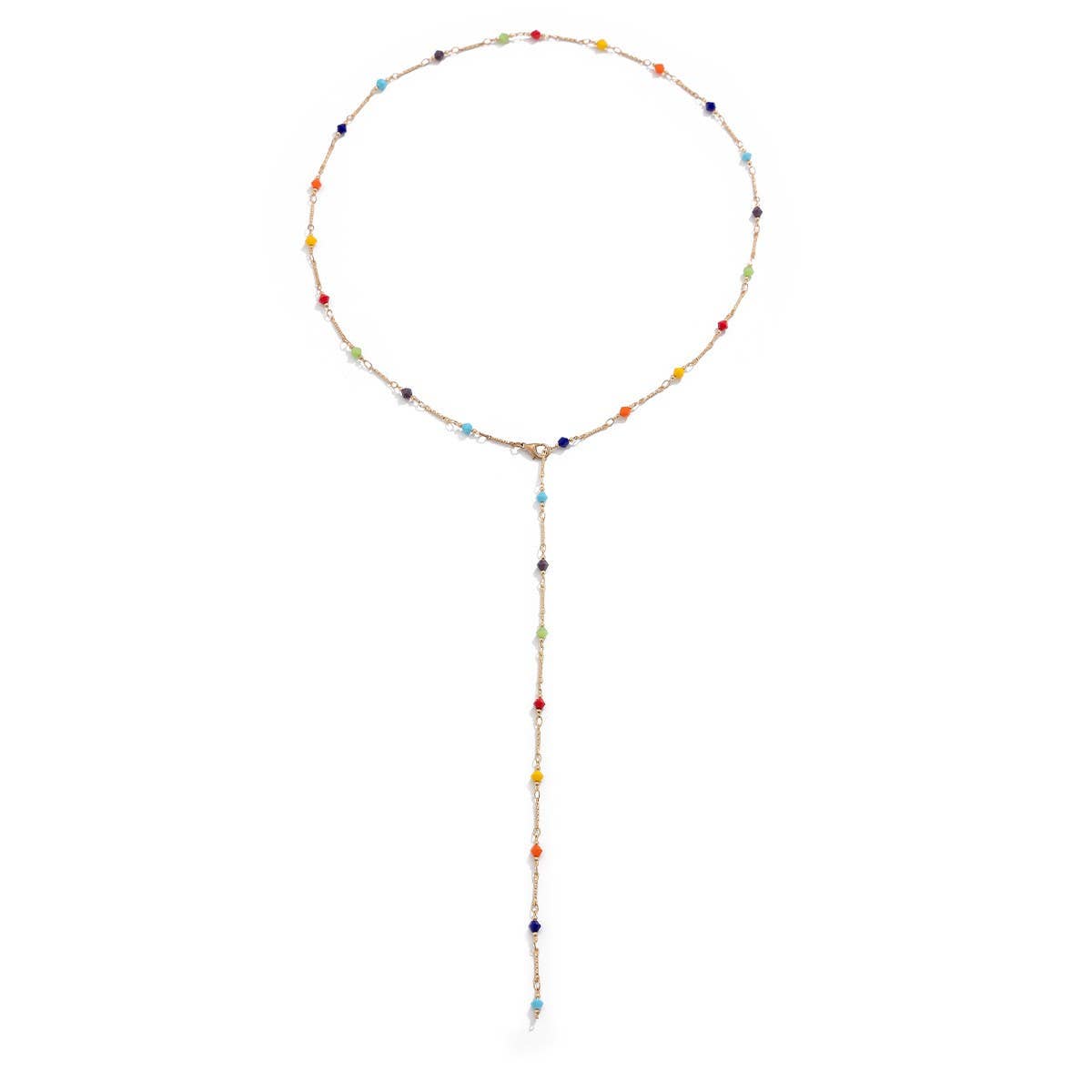 SIMPLE AND FASHIONABLE TASSEL Y CHAIN NECKLACE_CWMM3147