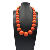 COLORFUL WOODEN BEADS HANDMADE BEADED NECKLACE_CWMM4740