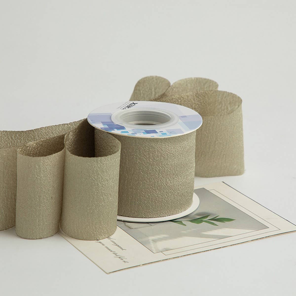 6CM KAPOK RIBBON BRIGHT PLEATED RIBBON_CWMM5763