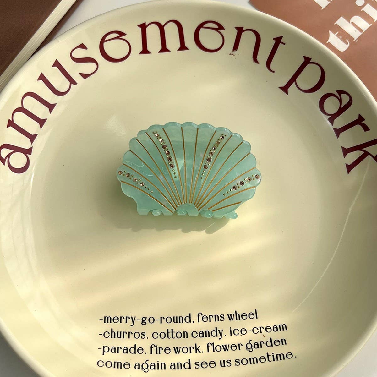 SHELL ACETATE HAIR CLAW OCEAN CHIC CLIP_CWAHA5748