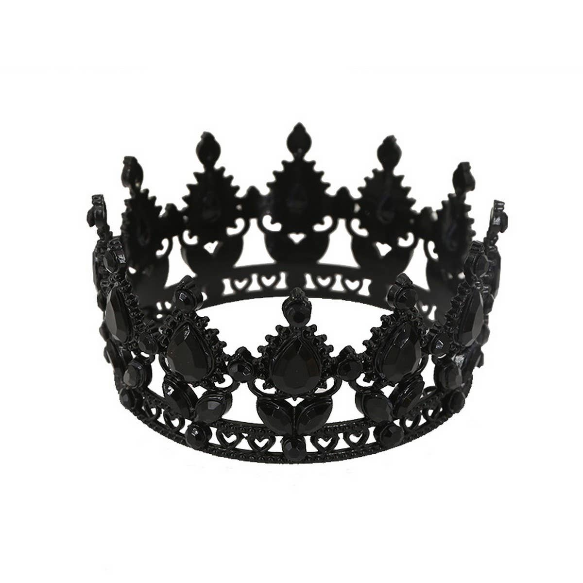 FLOWER CAKE DECORATION WEDDING CRYSTAL TIARAS_CWMM2012