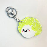 CUTE CABBAGE SLIDE MIRROR KEYCHAIN ACRYLIC_CWMM6376