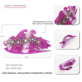 RHINESTONE DUCKBILL CLIP COMB HAIRPIN HAIRPIN_CWAHA4235