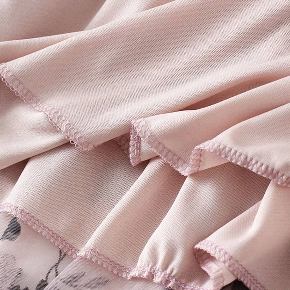 FLOCKED TULLE PLEATED SLIM FIT MIDI SKIRT_CWBMS0382