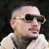 RETRO STEAMPUNK SUNGLASSES IRREGULAR SUNGLASSES_CWASG0555