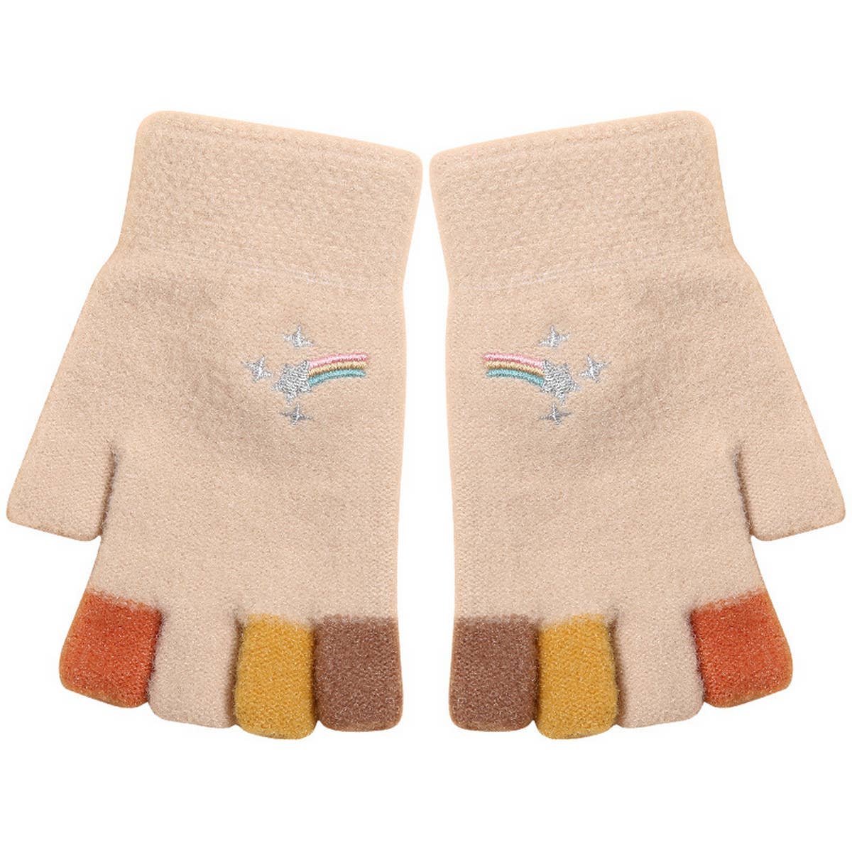 Cartoon Cold-Proof Plush Knitted Gloves_Cwag0124