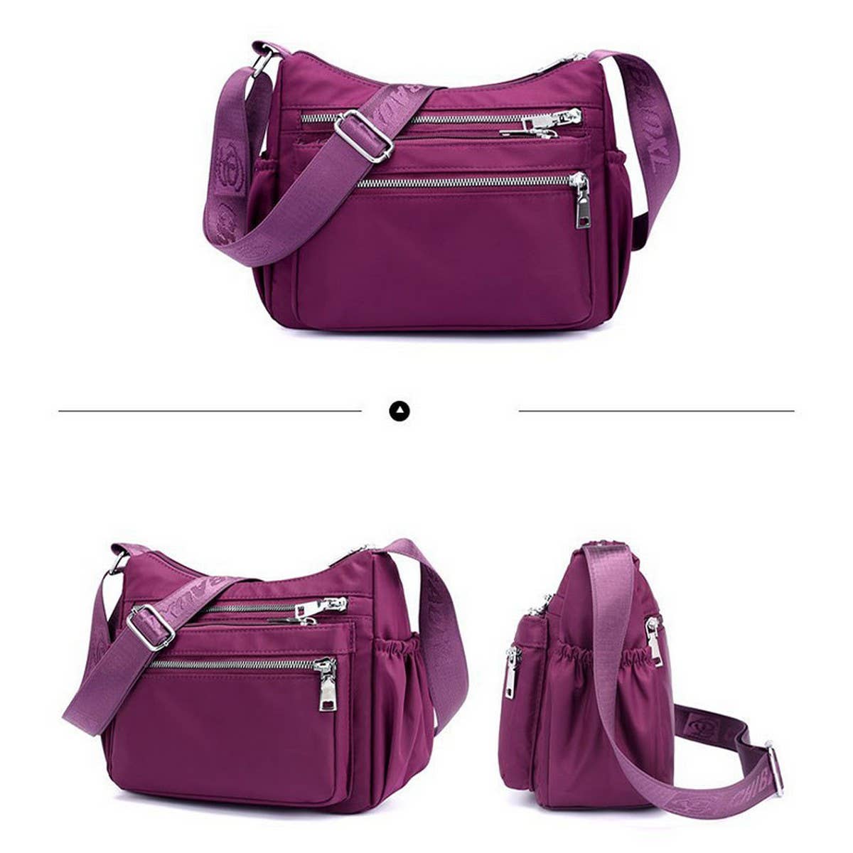 NYLON OXFORD CANVAS SHOULDER CROSSBODY BAG_CWASC1756