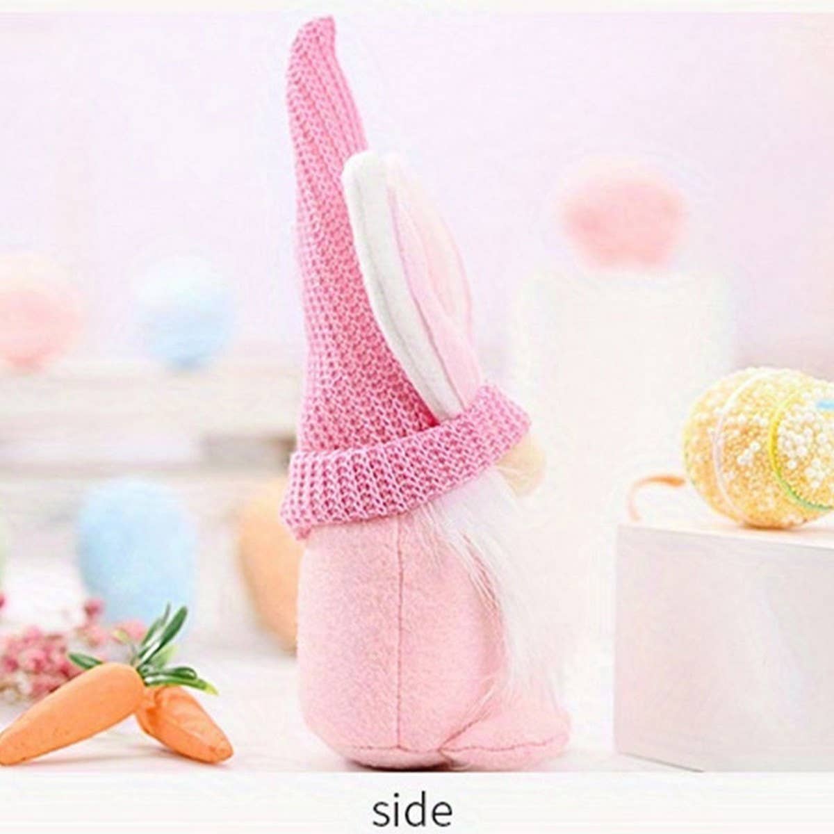 EASTER BUNNY DWARF DOLL ELF FIGURINE ORNAMENTS_CWMM3473