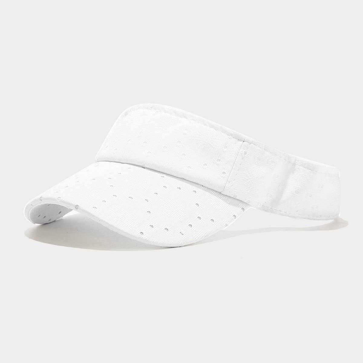 HOLLOW DOT DESIGN VISOR CAP BREATHABLE SUN HAT_CWAH3313