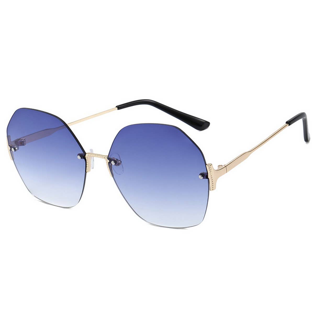 FRAMELESS GEOMETRIC T BAR SUNGLASSES FOR WOMEN_CWASG1169