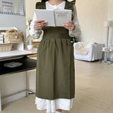 Waterproof And Oil-Proof Oxford Ruffled Cross Apron_Cwmm5827